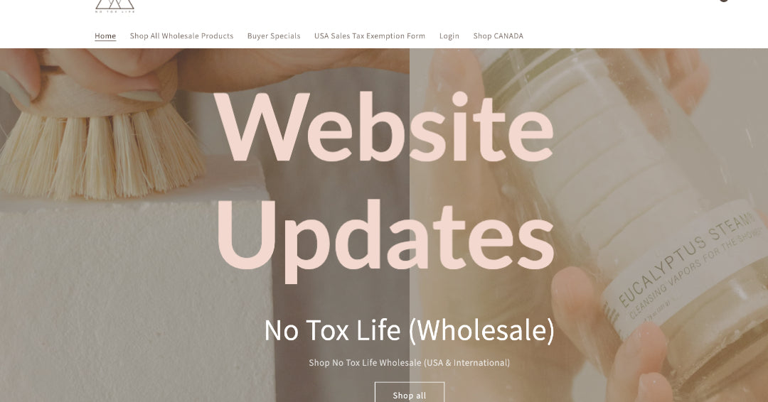 USA & International Wholesale Site Updates