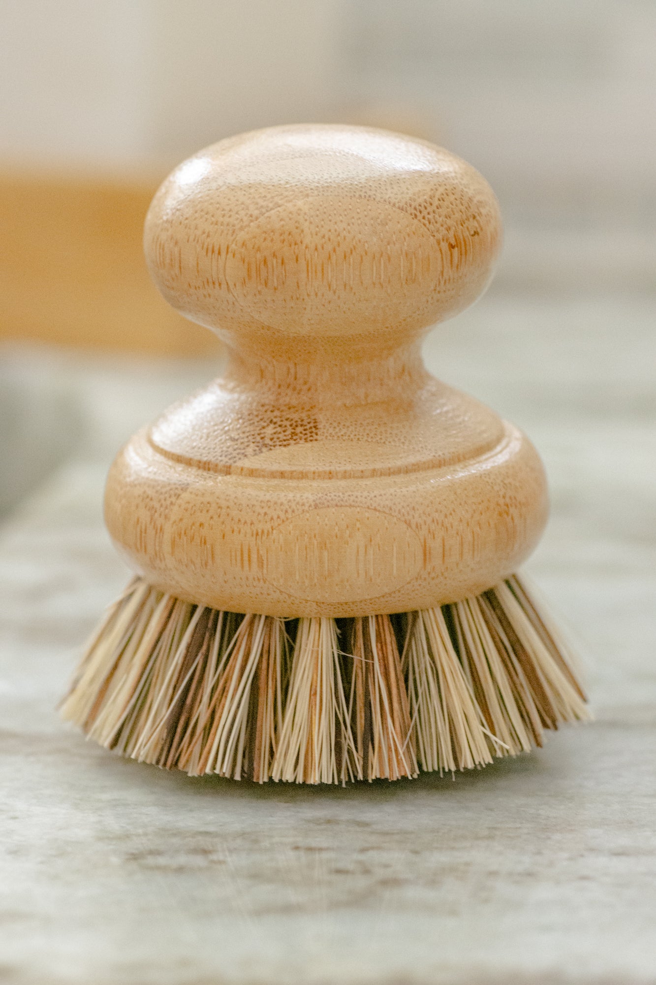 Wooden Pot Scrubber Brush W/ Handle - Ergonomic - USA made – Gia Roma