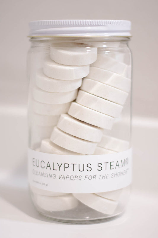 EUCALYPTUS STEAM® Cleansing vapors for the shower™ - Bulk Glass Jar - Case of 6