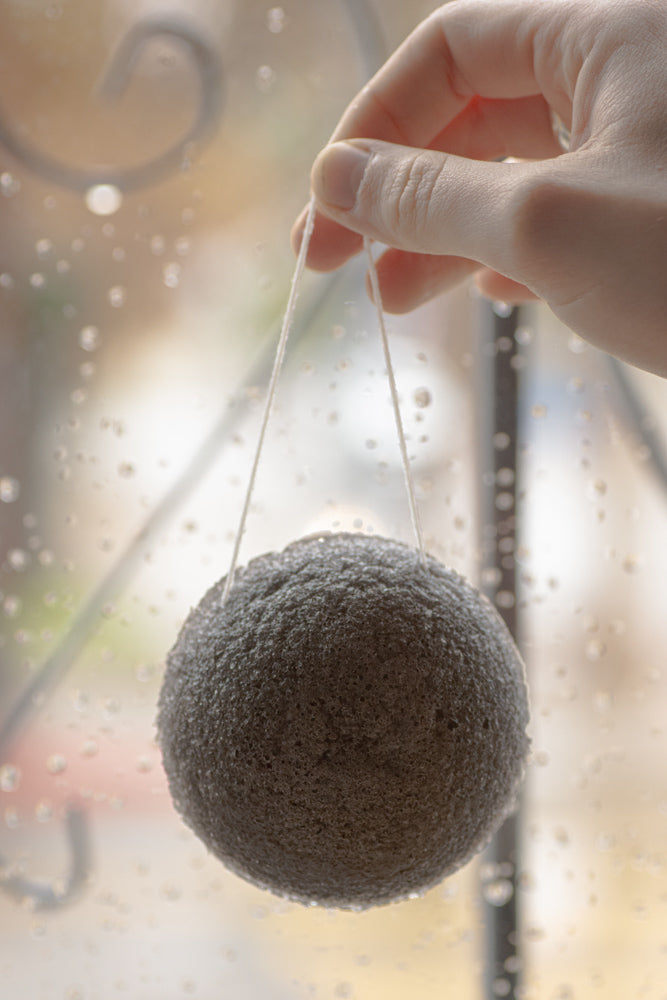 LUFO Reusable charcoal face sponges: Dust Rose Set